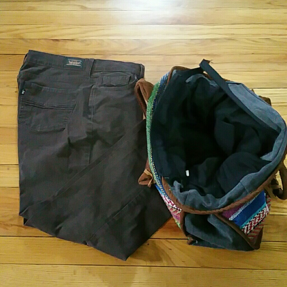 Levi's Brown Jeans Size 10 and Earth Tone Handbag - Picture 8 of 8